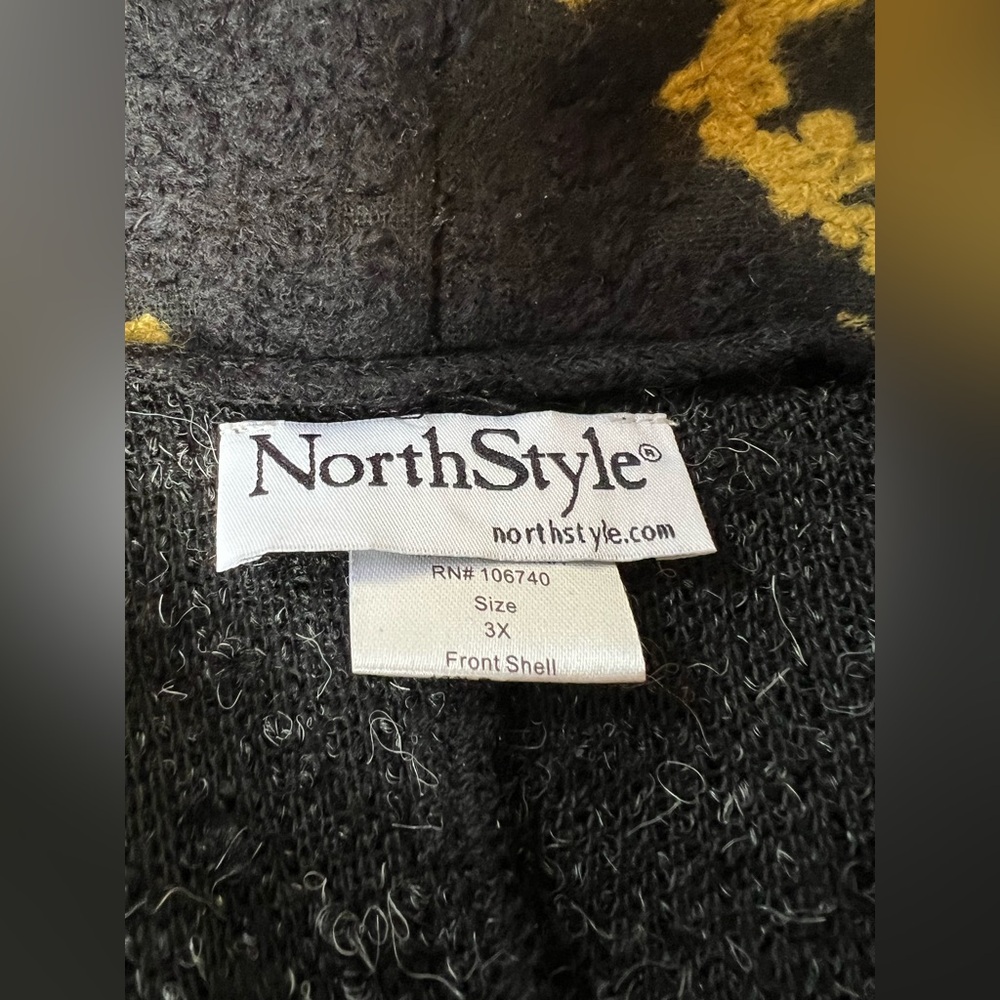 NorthStyle Black and Gold Knit Cardigan - Picture 2 of 7